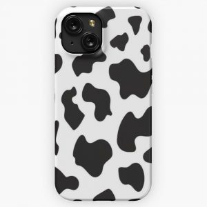 Cow Print Pattern Iphone Samsung Case iPhone 15 Slim Phone Case Cover