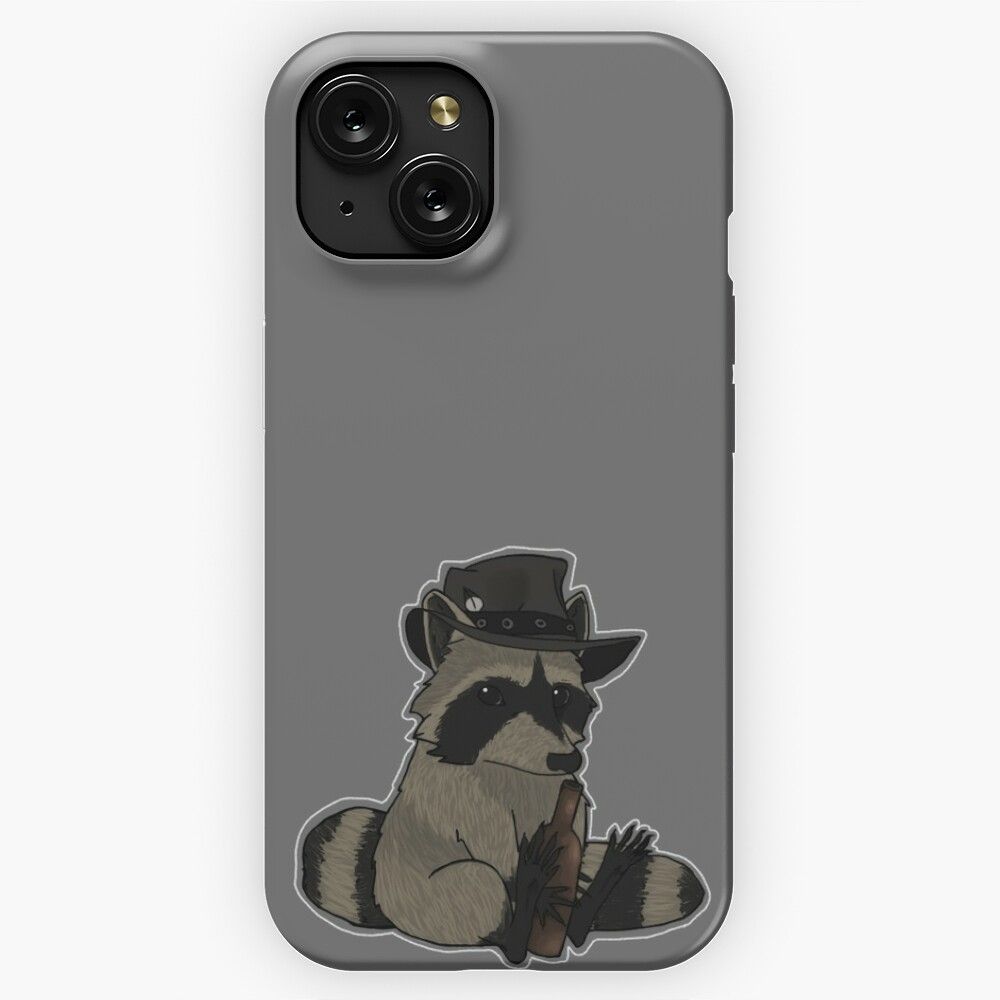 Cowboy Raccoon John Marston iPhone 15 Slim Phone Case Cover