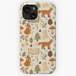 Cozy Winter Woodland iPhone 15 Slim Phone Case Cover