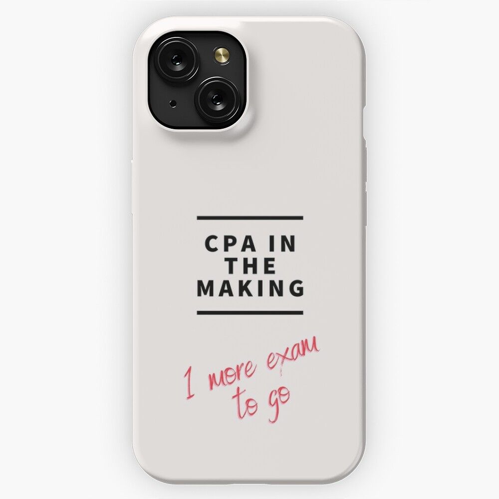 Cpa In The Making 1 More Exam To Go iPhone 15 Slim Phone Case Cover