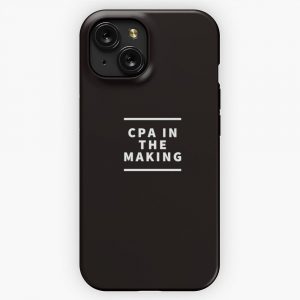 Cpa In The Making Future Cpa Stylish Text Design On Black And Color Background iPhone 15 Slim Phone Case Cover