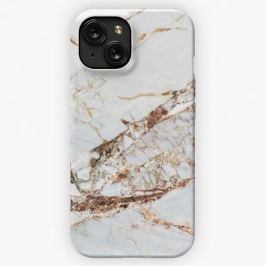 Cracked Marble iPhone 15 Slim Phone Case Cover