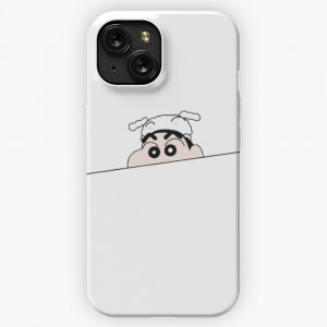 Crayon Shin Chan Peek iPhone 15 Slim Phone Case Cover