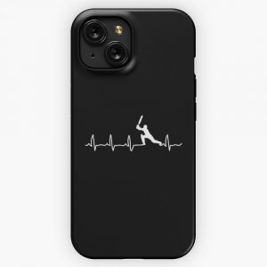 Cricket Player Cricket Heartbeat Cricket Player Gift iPhone 15 Slim Phone Case Cover