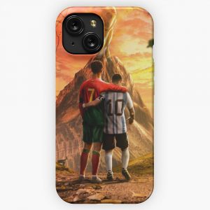 Cristiano Ronaldo Lionel Messi World Cup 2022 iPhone 15 Slim Phone Case Cover