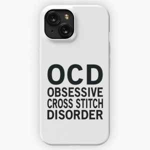 Cross Stitch Ocd Funny Sewing Saying iPhone 15 Slim Phone Case Cover