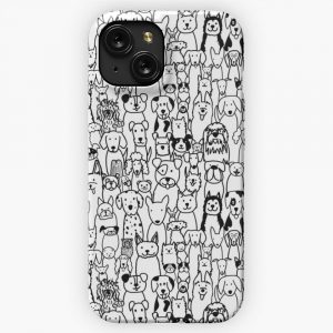 Crowd Of Dogs iPhone 15 Slim Phone Case Cover