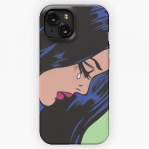 Crying Comic Girl iPhone 15 Slim Phone Case Cover