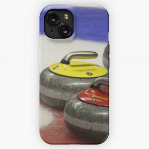 Curling Rocks iPhone 15 Slim Phone Case Cover
