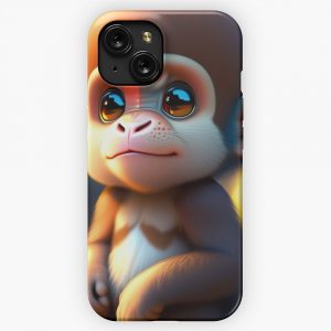 Cute Animals Animal Animals Legendary Animals Cute Monkey 2 iPhone 15 Slim Phone Case Cover