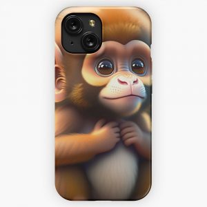 Cute Animals Animal Animals Legendary Animals Cute Monkey iPhone 15 Slim Phone Case Cover