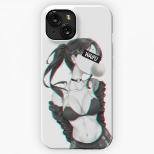 Cute Anime Girl Waifu Material iPhone 15 Slim Phone Case Cover