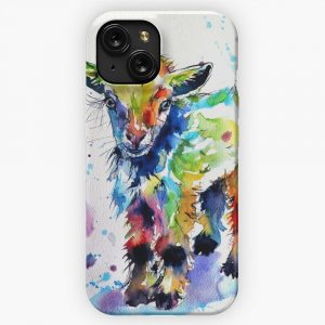 Cute Baby Goat iPhone 15 Slim Phone Case Cover
