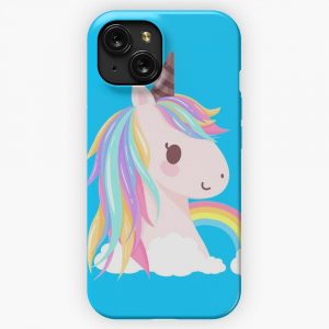 Cute Baby Unicorn iPhone 15 Slim Phone Case Cover