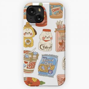 Cute Bangtan Baby Food Art Aesthetic Full Piece iPhone 15 Slim Phone Case Cover