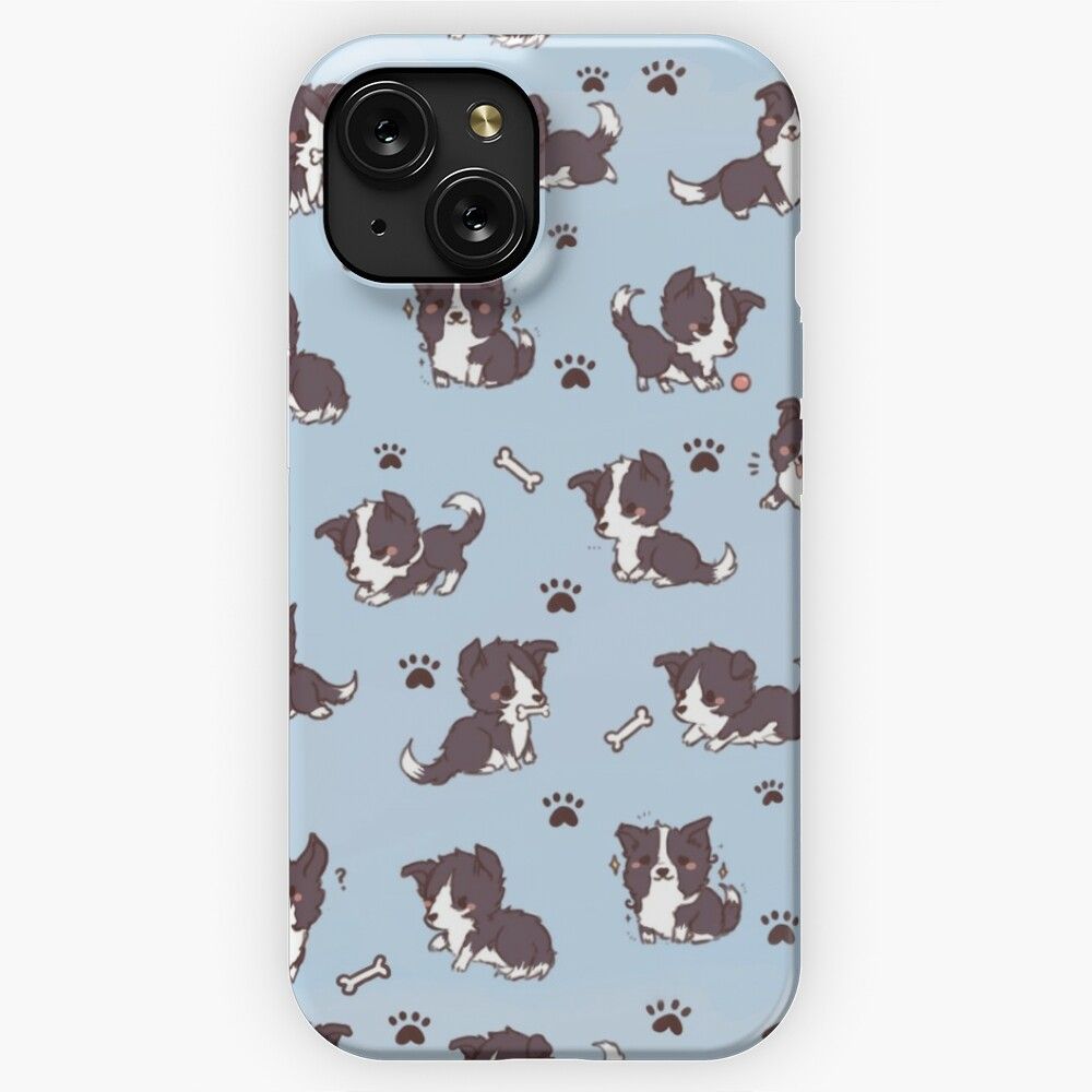 Cute Border Collie Phonecase iPhone 15 Slim Phone Case Cover