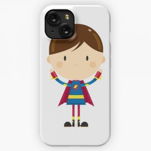 Cute Cartoon Heroic Superhero Character iPhone 15 Slim Phone Case Cover