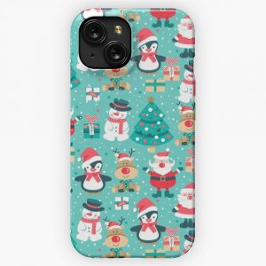 Cute Christmas Festive iPhone 15 Slim Phone Case Cover