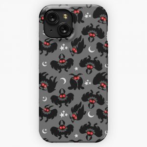 Cute Cryptids Mothman Pattern iPhone 15 Slim Phone Case Cover