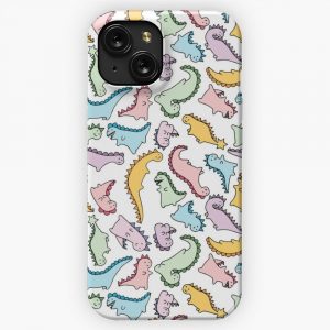 Cute Dino Explosion iPhone 15 Slim Phone Case Cover