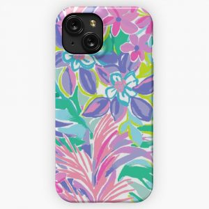 Cute Floral Design iPhone 15 Slim Phone Case Cover