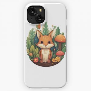 Cute Fox iPhone 15 Slim Phone Case Cover