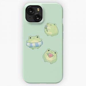 Cute Frogs iPhone 15 Slim Phone Case Cover
