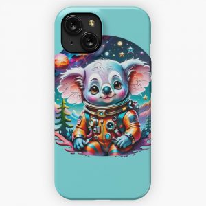 Cute Koala Astronaut In Mystical Outerspace iPhone 15 Slim Phone Case Cover