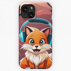 Cute Little Fox In Portrait In A Jungle iPhone 15 Slim Phone Case Cover