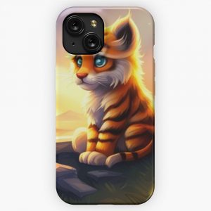 Cute Little Tiger iPhone 15 Slim Phone Case Cover