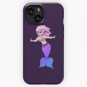Cute Mermaid Girl iPhone 15 Slim Phone Case Cover