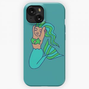 Cute Mermaid iPhone 15 Slim Phone Case Cover