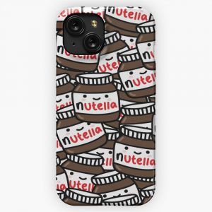 Cute Nutella Pattern iPhone 15 Slim Phone Case Cover