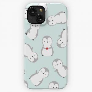 Cute Penguin Pattern 2 iPhone 15 Slim Phone Case Cover