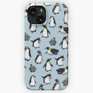 Cute Penguin Pattern iPhone 15 Slim Phone Case Cover