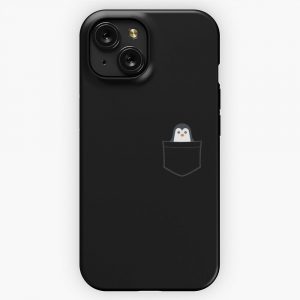 Cute Penguin Peeking Penguin Penguin Gift iPhone 15 Slim Phone Case Cover