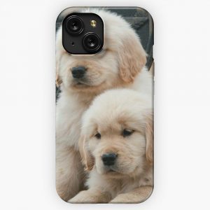 Cute Puppies iPhone 15 Slim Phone Case Cover