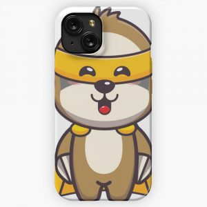 Cute Super Sloth Cute Cartoon Animal Illustration iPhone 15 Slim Phone Case Cover