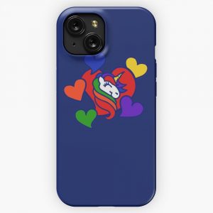 Cute Unicorn Love iPhone 15 Slim Phone Case Cover