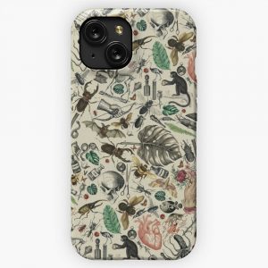 Cute Vintage Bug Pattern iPhone 15 Slim Phone Case Cover