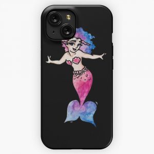Cute Watercolor Mermaid iPhone 15 Slim Phone Case Cover
