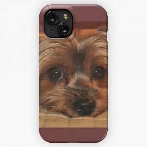 Cute Yorkshire Terrier Yorkie Puppy Dog iPhone 15 Slim Phone Case Cover