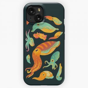 Cuttlefish Dark iPhone 15 Slim Phone Case Cover