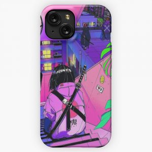 Cyberpunk Girl 2 iPhone 15 Slim Phone Case Cover