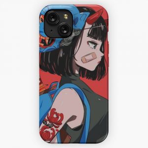 Cyberpunk Girl iPhone 15 Slim Phone Case Cover