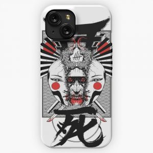 Cyberpunk Samurai Geisha iPhone 15 Slim Phone Case Cover