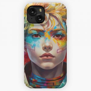 Cyberpunk Subtle Anime Vaporwave Art Retro 80S Japanese Aesthetic 4 iPhone 15 Slim Phone Case Cover
