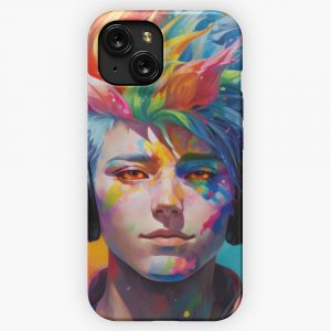 Cyberpunk Vaporwave Art Retro Anime 80S Japanese Aesthetic 2 iPhone 15 Slim Phone Case Cover