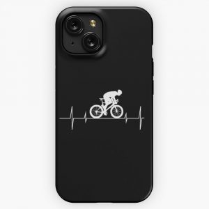 Cycling Bicycle Gift For Bikers Mountain Bike Heartbeat Pulse 2 iPhone 15 Slim Phone Case Cover