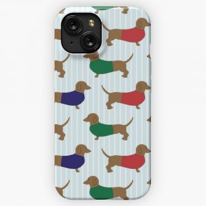 Dachshund Dachshund iPhone 15 Slim Phone Case Cover